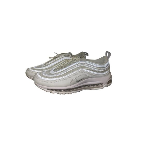 Nike Air Max 97 Women's Sneakers Shoes Size 8Triple White Leather Mesh - Picture 15 of 15